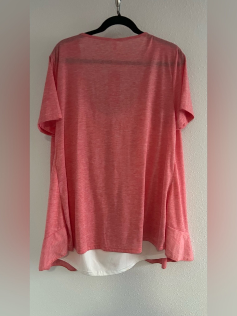 Rosegal Pink Ruffle-Front Top - Picture 3 of 3